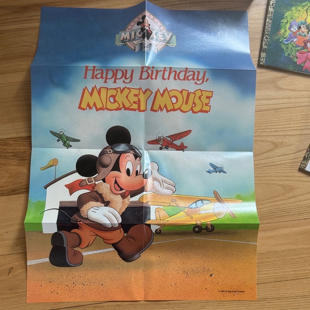Vintage Mickey Mouse 60th Birthday Little Golden Books Disney Set - Picture 5 of 6